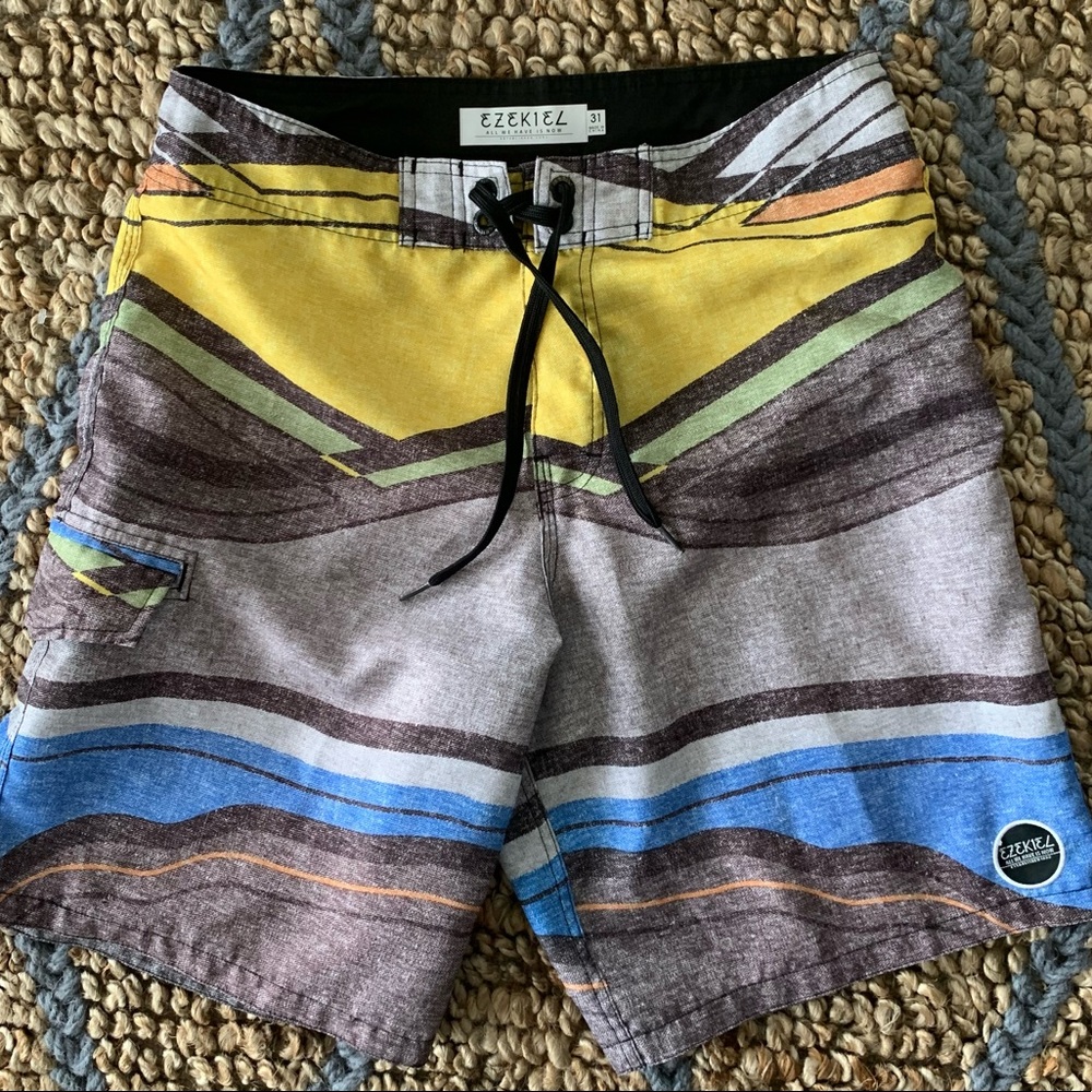 Ezekiel swim board shorts.